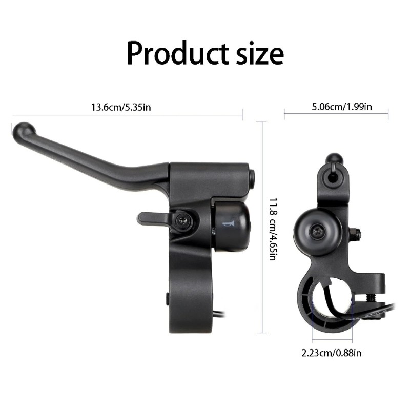 Light Weight Plastic And Metal Brakes Handle Grip With Bells Brakes Component