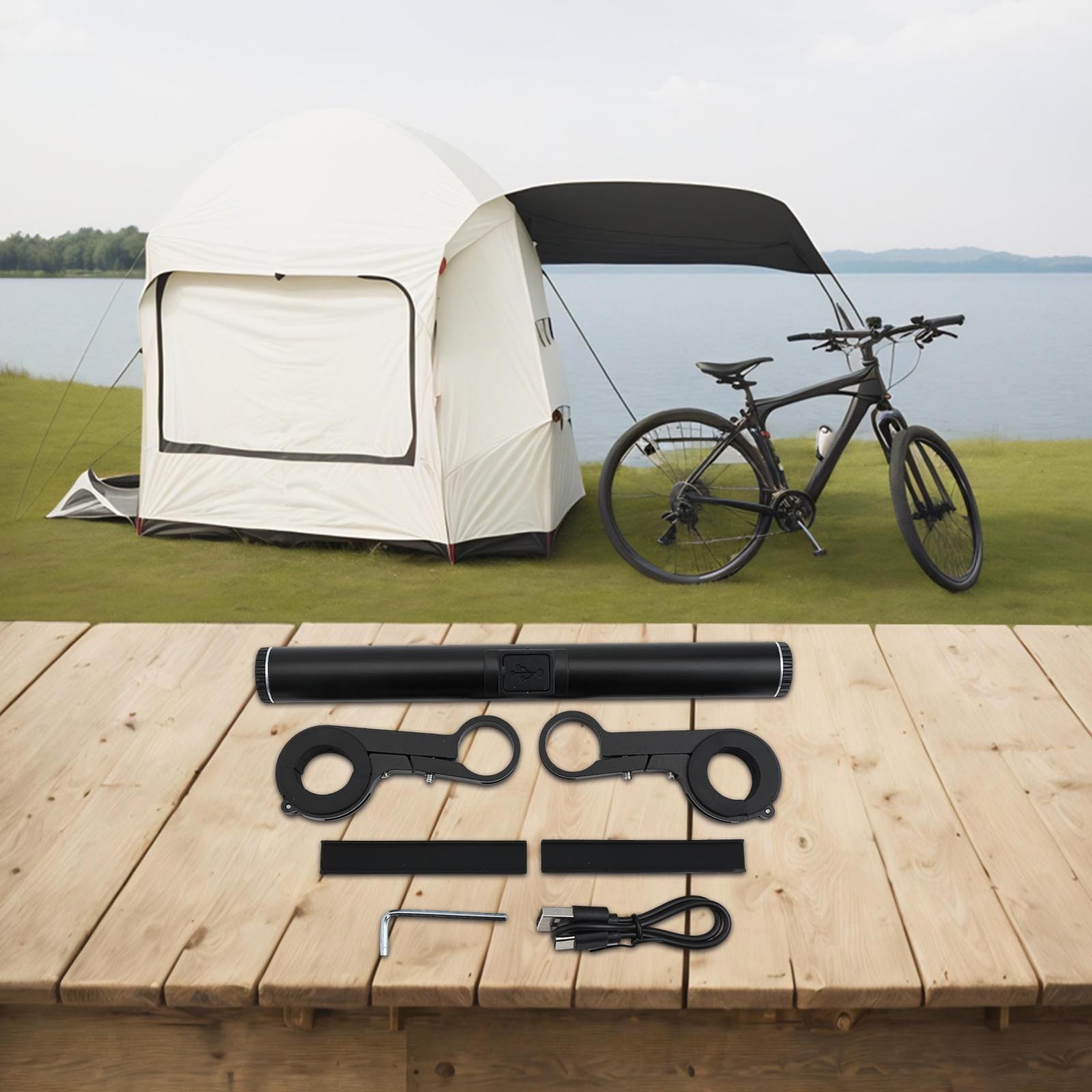 Handlebar Extender with Power Bank 2000mAh Battery Aluminum Alloy Waterproof