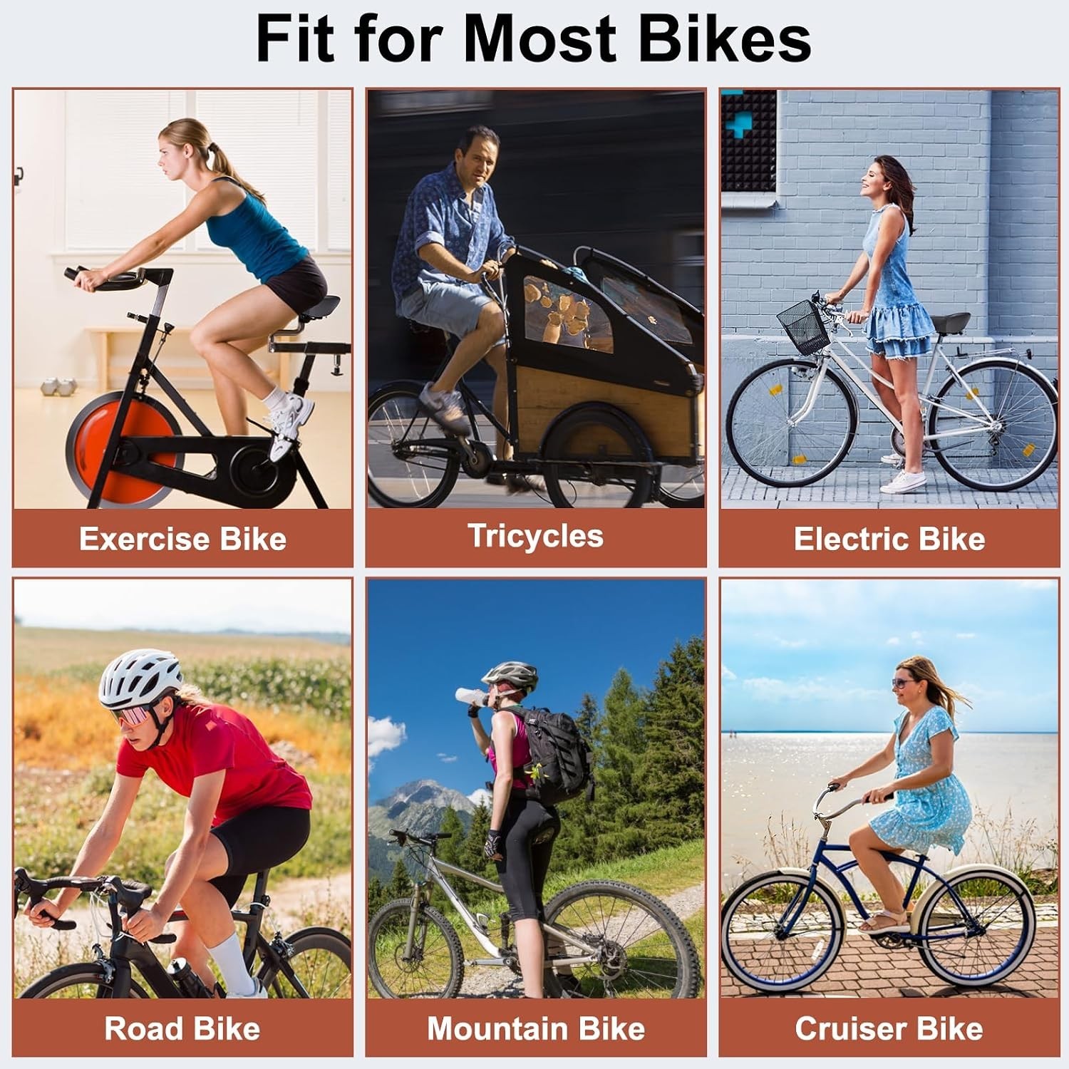 Upgrade Oversize Bike Seat for Men Women, Extra Wide Noseless Bicycle Seat Cushi