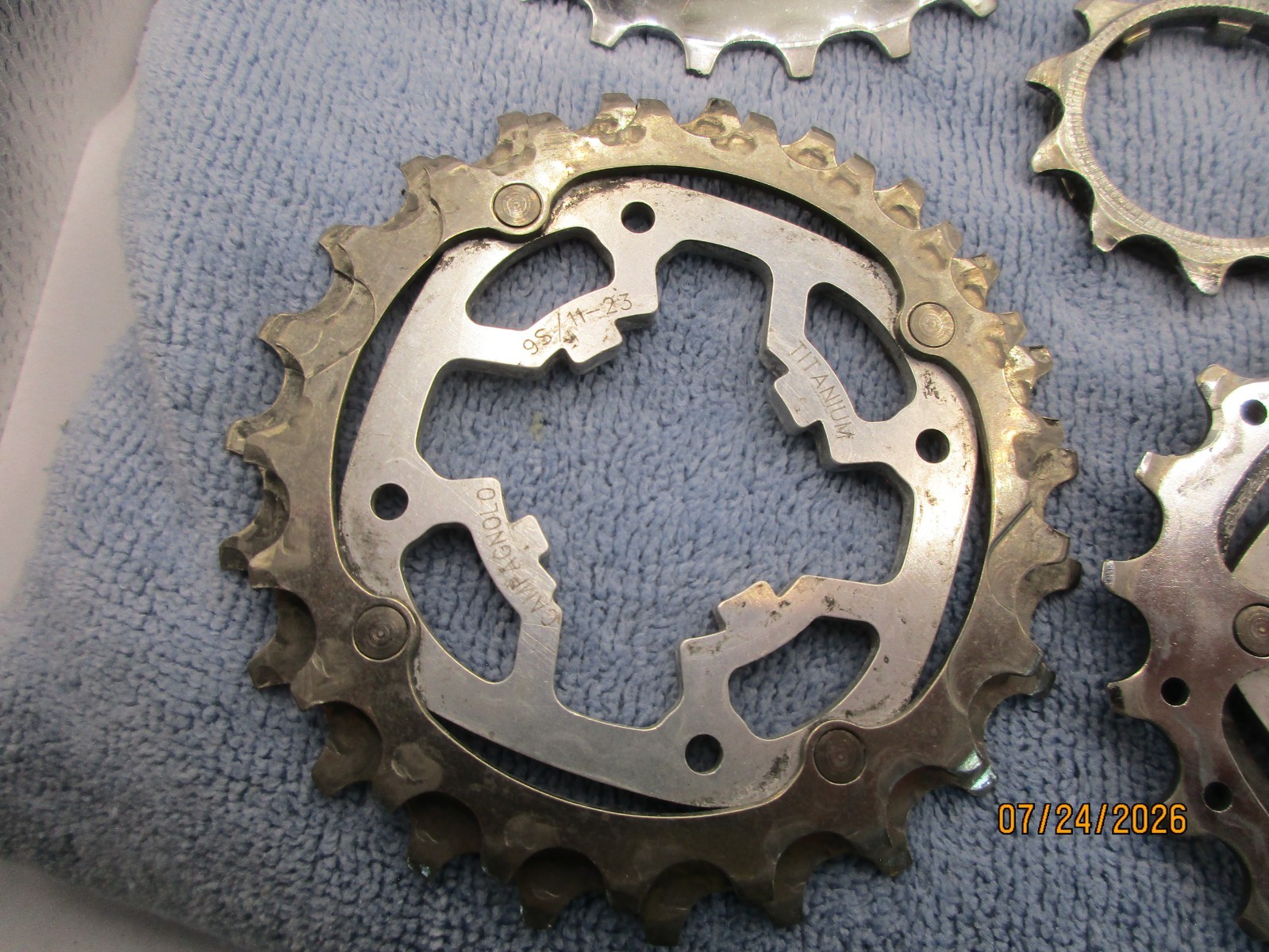 CAMPAGNOLO 9 SPEED CASSETTES RECORD TITANIUM VELOCE STEEL 10 COGS