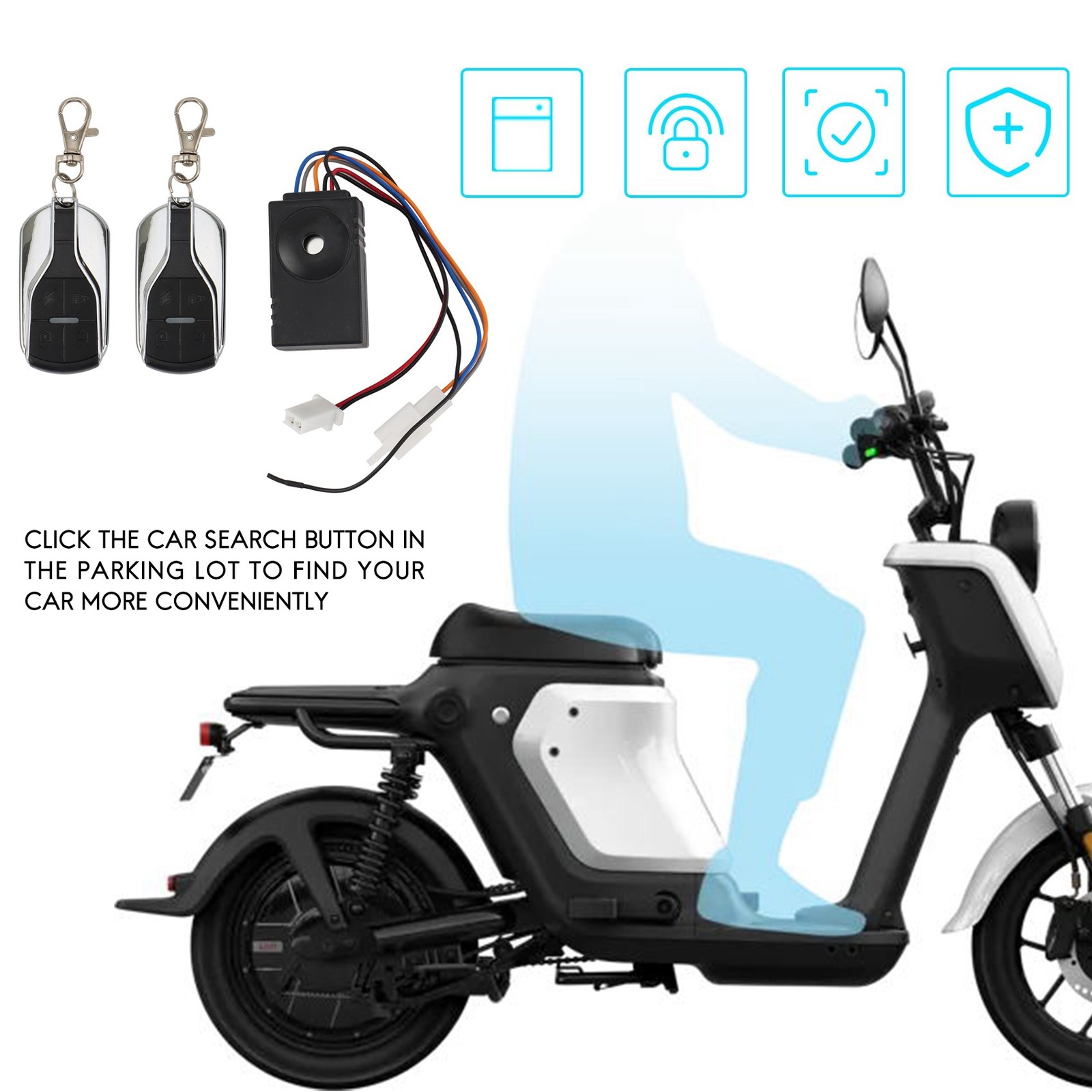 Ebike Alarm System 36V 48V 60V 72V with Two for Electric /Scooter9152