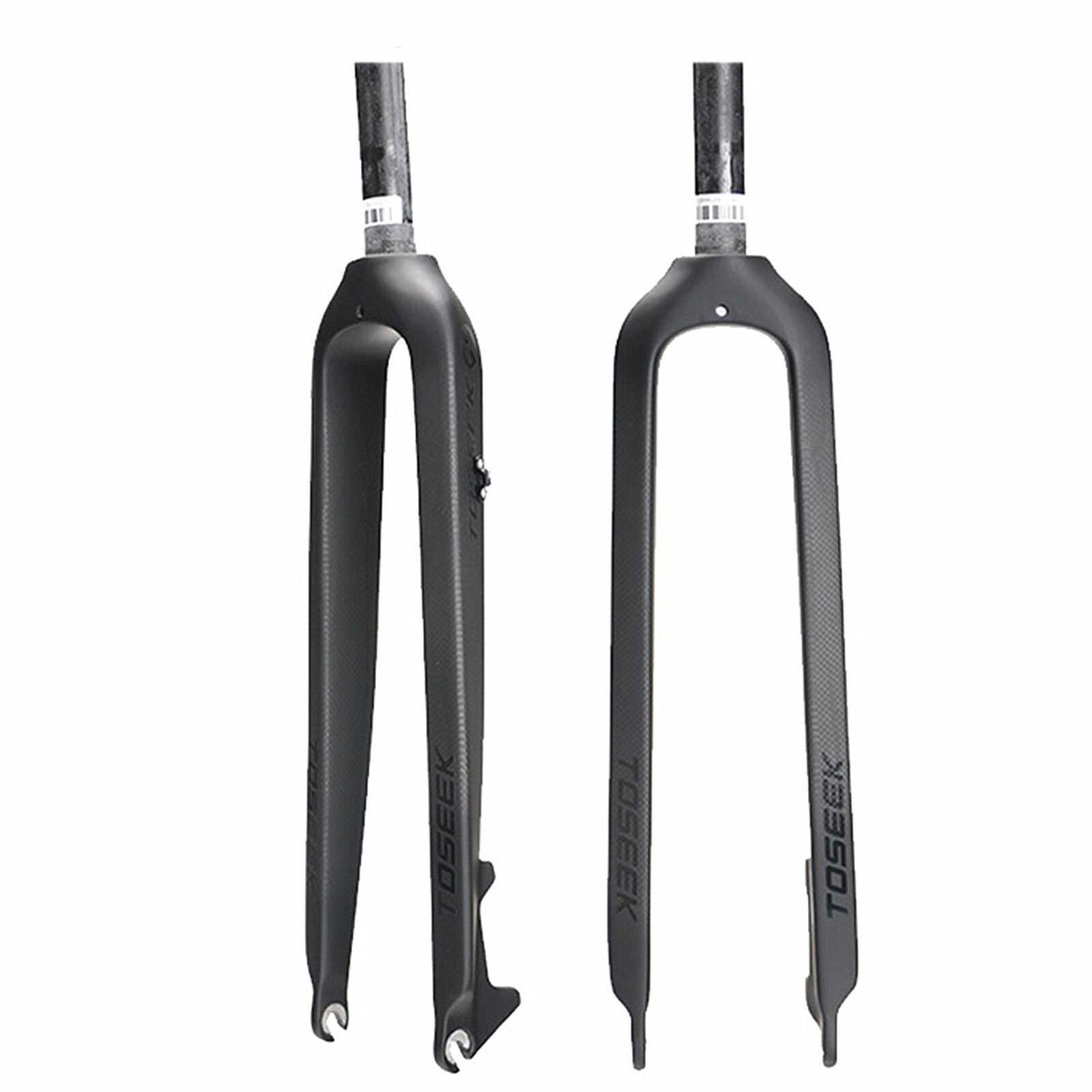 26″ TOSEEK 1-1/8″ Full Carbon Fiber MTB Fork Disc Brake Rigid Super Light Fork