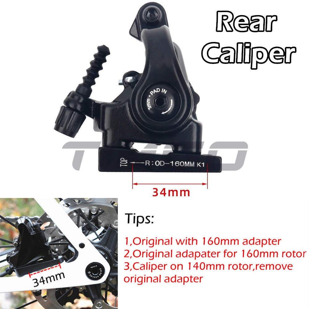 Racework Mechanical Caliper Line Pulling Mechanical Disc Brake Dual Piston