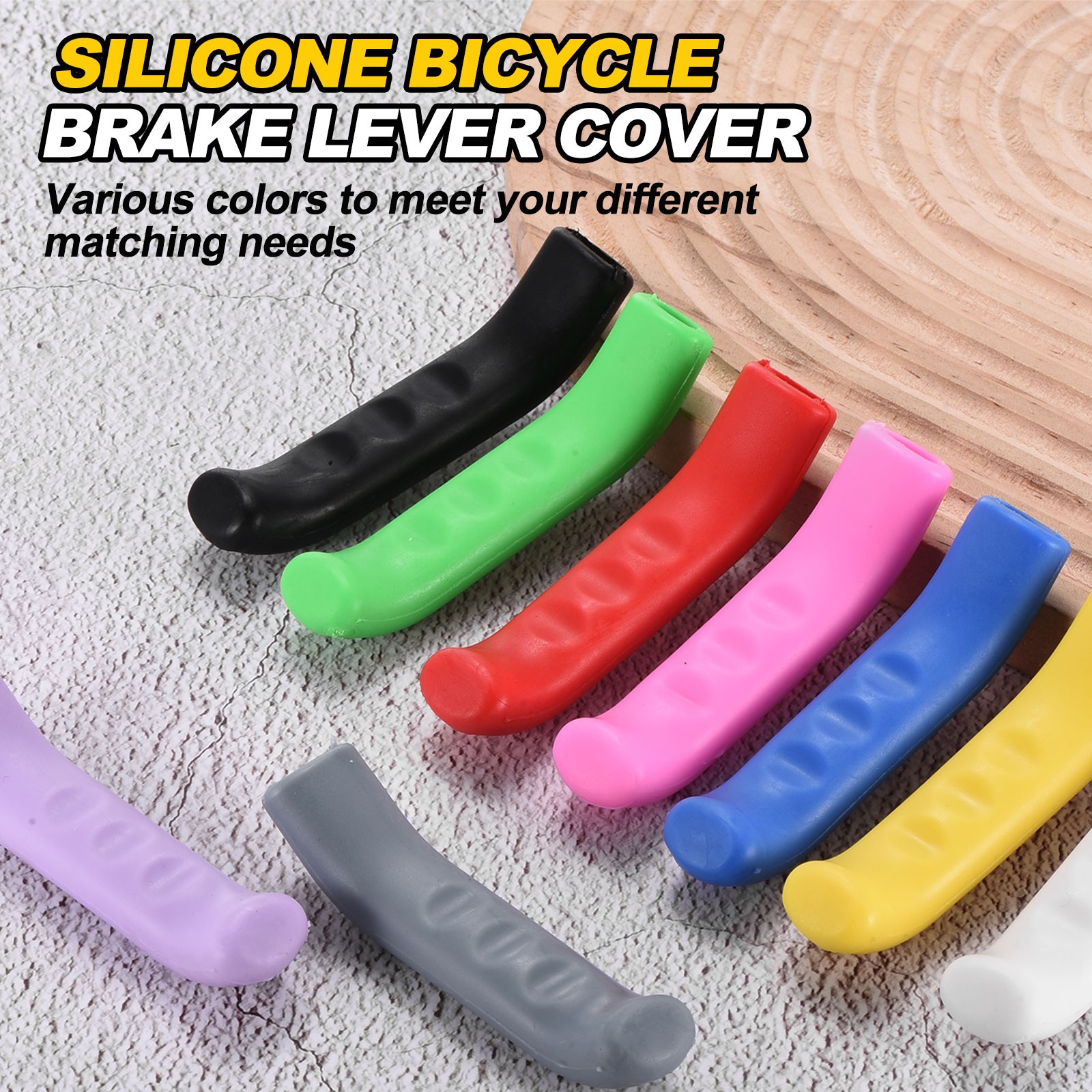 1 Pair Bicycle Brake Lever Covers Brake Grips Silicone Blue