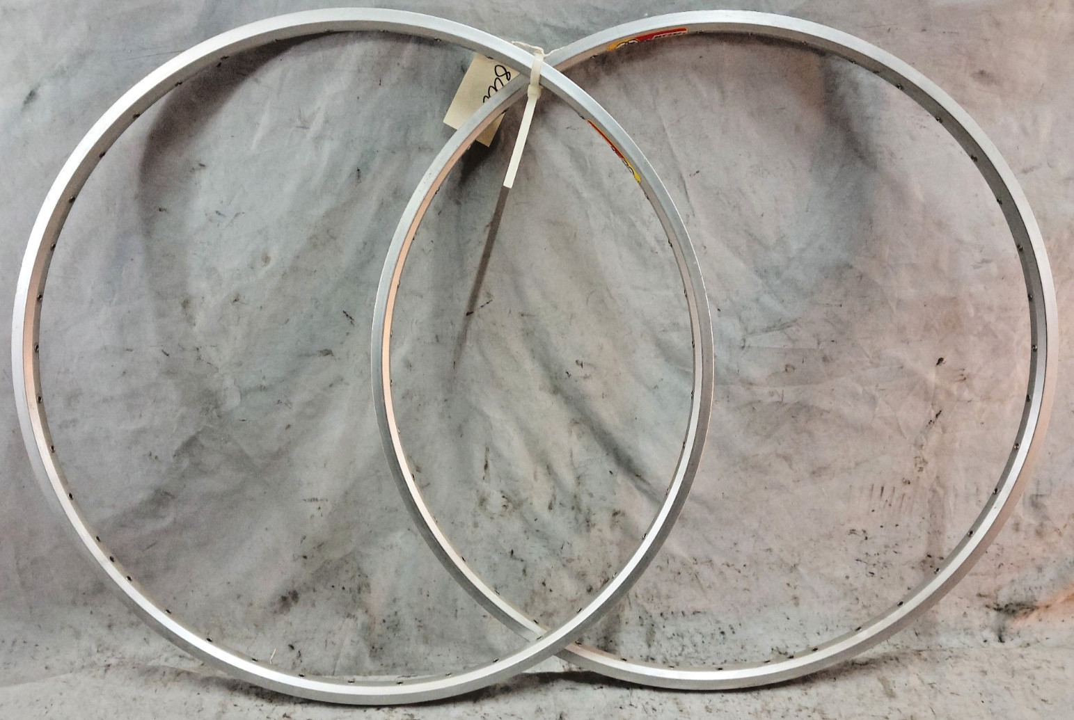 FIR MT232 193 700c Tandem Road Bike Rim Set 40S Silver Italian Made Doublewalled