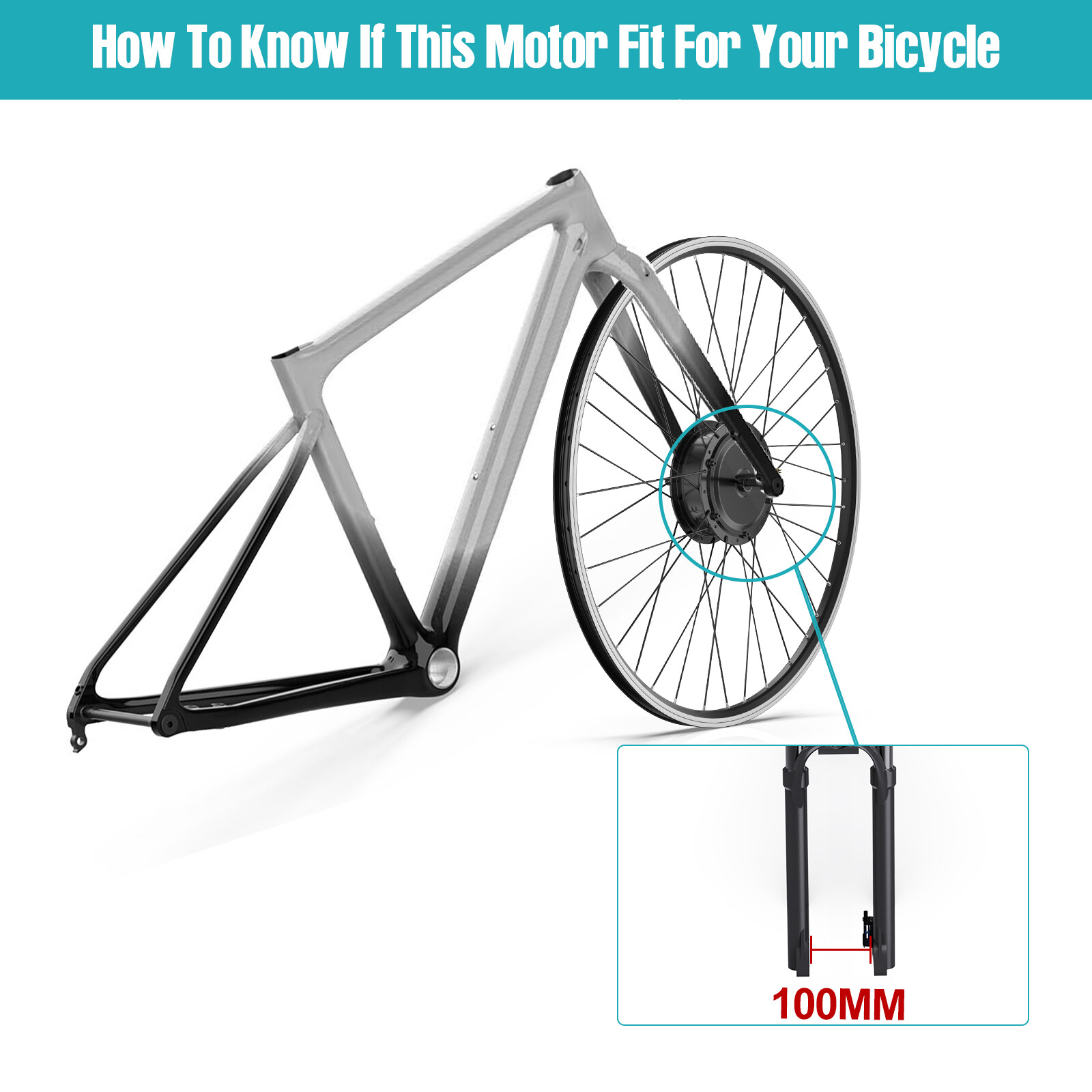 48V 500W Bafang Electric Bike 26″ 700C Front Motor with Wheel Conversion Kits