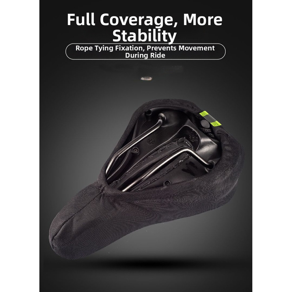 Silicone Bicycle Saddle Pad Waterproof Soft Gel Comfort for Road Cycling Seats