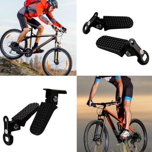 1 Pair Mini Folding Bicycle Rear Foot Pegs for Mountain Bike E-Bike