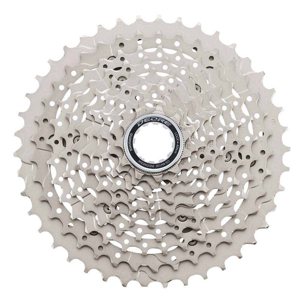 SHIMANO DEORE M4100 10 Speed Silver Cassette CS 11-42T/46T MTB Mountain Bike