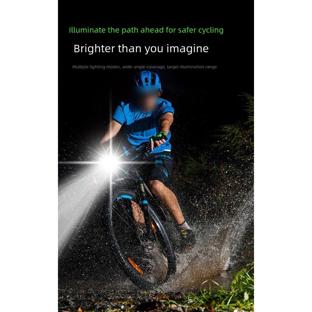 Bicycle Light 4000 Lumens 2000 MAh for Battery Efficient Battery Life For