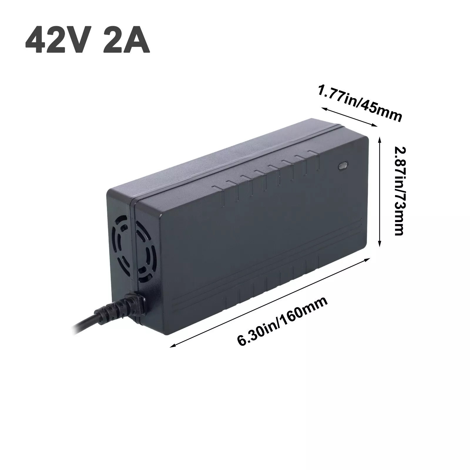 42V2A Smart Battery Char ger f o 36V Lithium Battery Ele ctric Bi cycle Ch arger