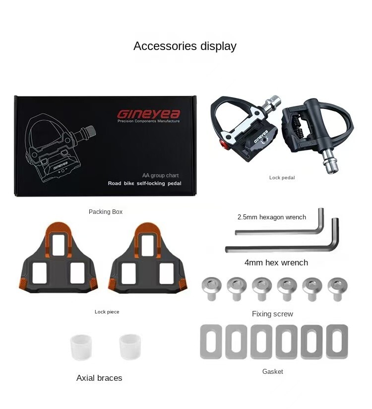 Bike Pedals Bicycle Lock Cleat Pedals Self-locking Nonslip SPD Cycling Outdoor