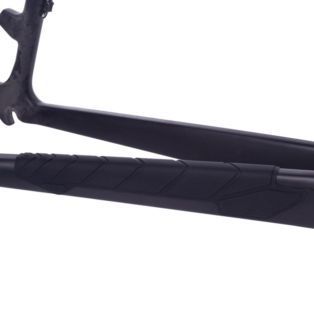 BESNIN Bike Chainstay Protector MTB Silicone Chain Stay Frame Guard NO, Black