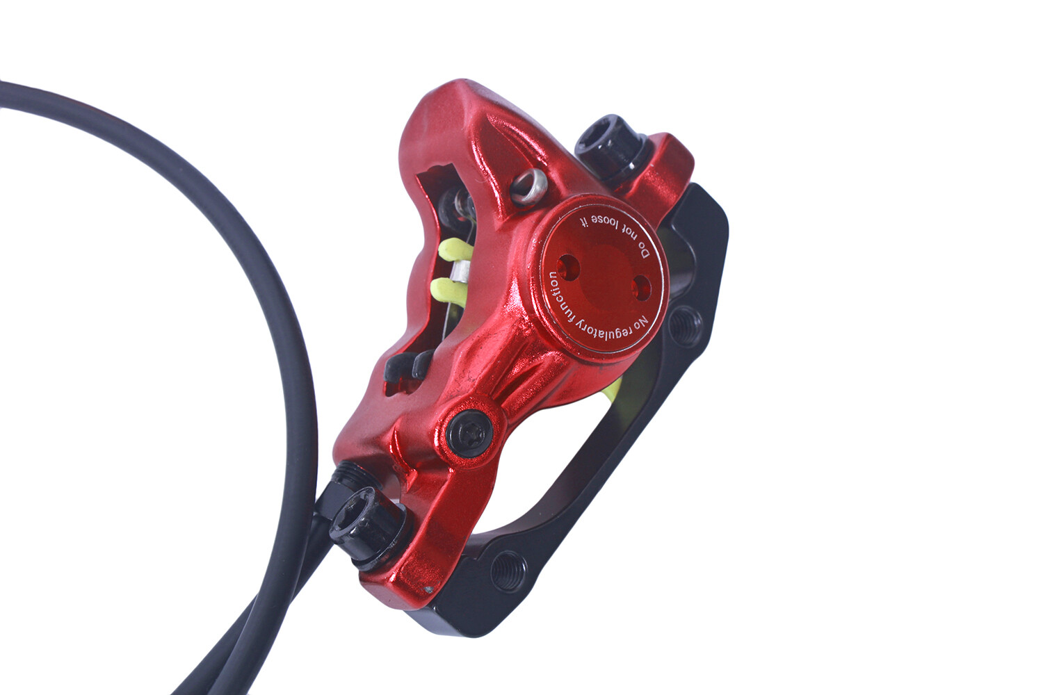 Zoom HB875 Mountain eBike Biking Hydraulic Disc Rotor Brake Set Red Color