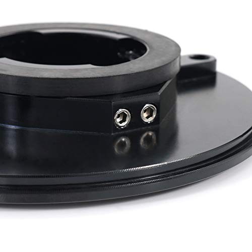 Motorcycle 3 Holes Gas Tank Cap Cover Fuel Cap CNC Aluminum Alloy, Fit Black