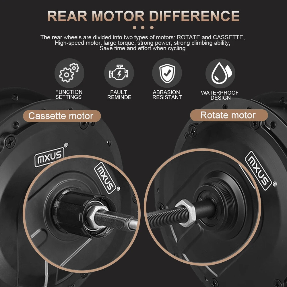 MTB Ebike Conversion Kit 36/48V 250W Brushless Front Rear Hub Motor 16-29In 700C