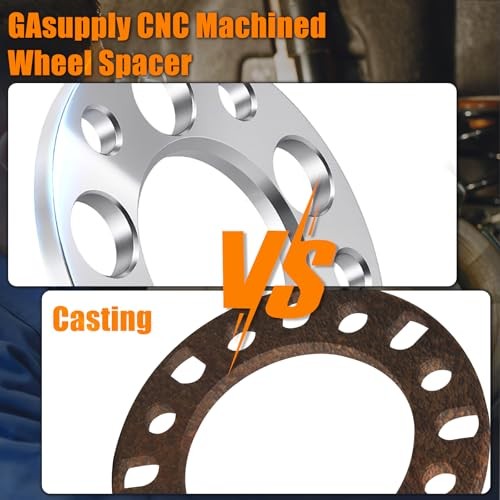 10mm 5x120mm Wheel Spacers Fit for 128i 135i 318i 10mm, No Lug Bolts silver