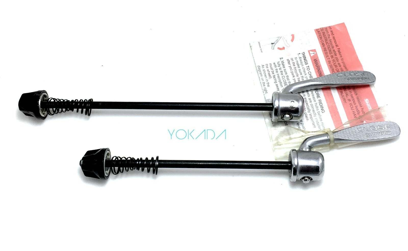 SHIMANO Steel Quick Release F: 125mm R:165mm MTB or Road 171g Free Shipping