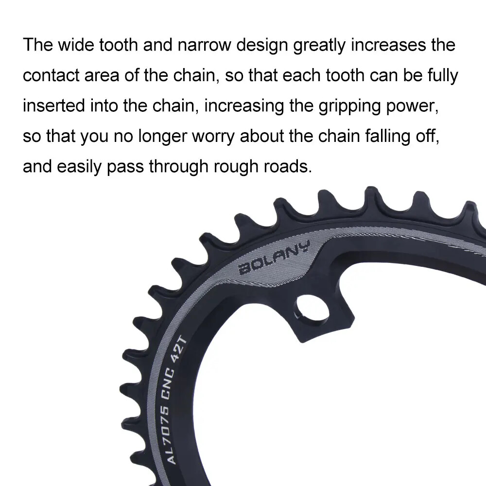 170mm Cross-country Road Gravel Bike Crank Arm 96BCD 42T Single Chainring 10/11S