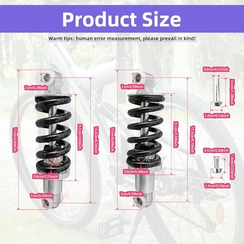 150MM Bike Seat Shock Absorber – Universal Fit High-Performance Suspension