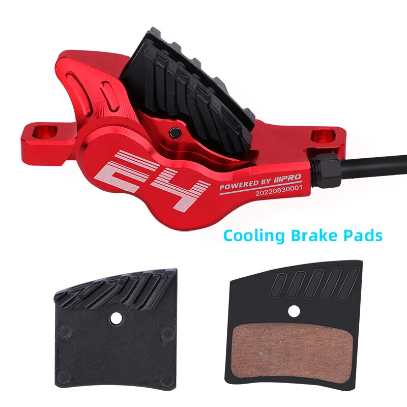 Mtb Bike Hydraulic Brake 800mm/1550mm Front Rear Brake 4 Piston Oil Pressure