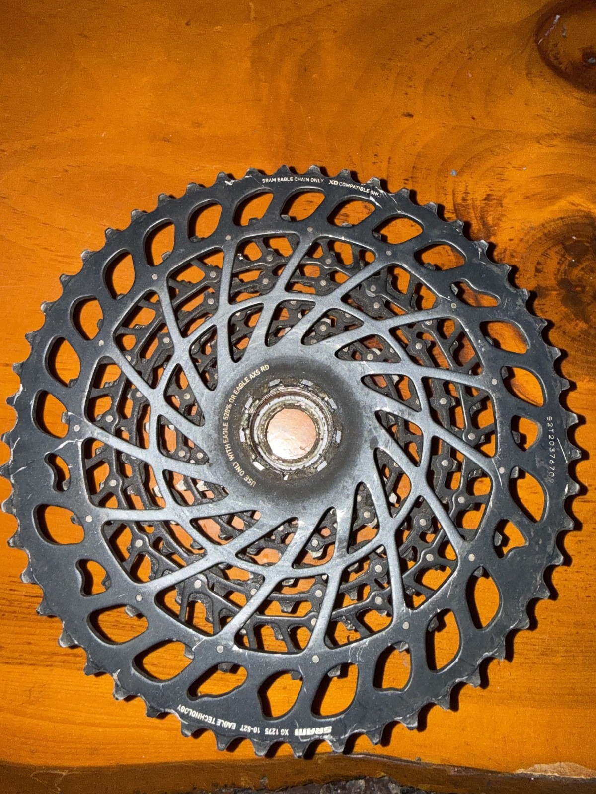 SRAM XG-1275 GX Eagle Cassette MTB/Gravel 12 Speed 10-52t XD Driver 520% Used
