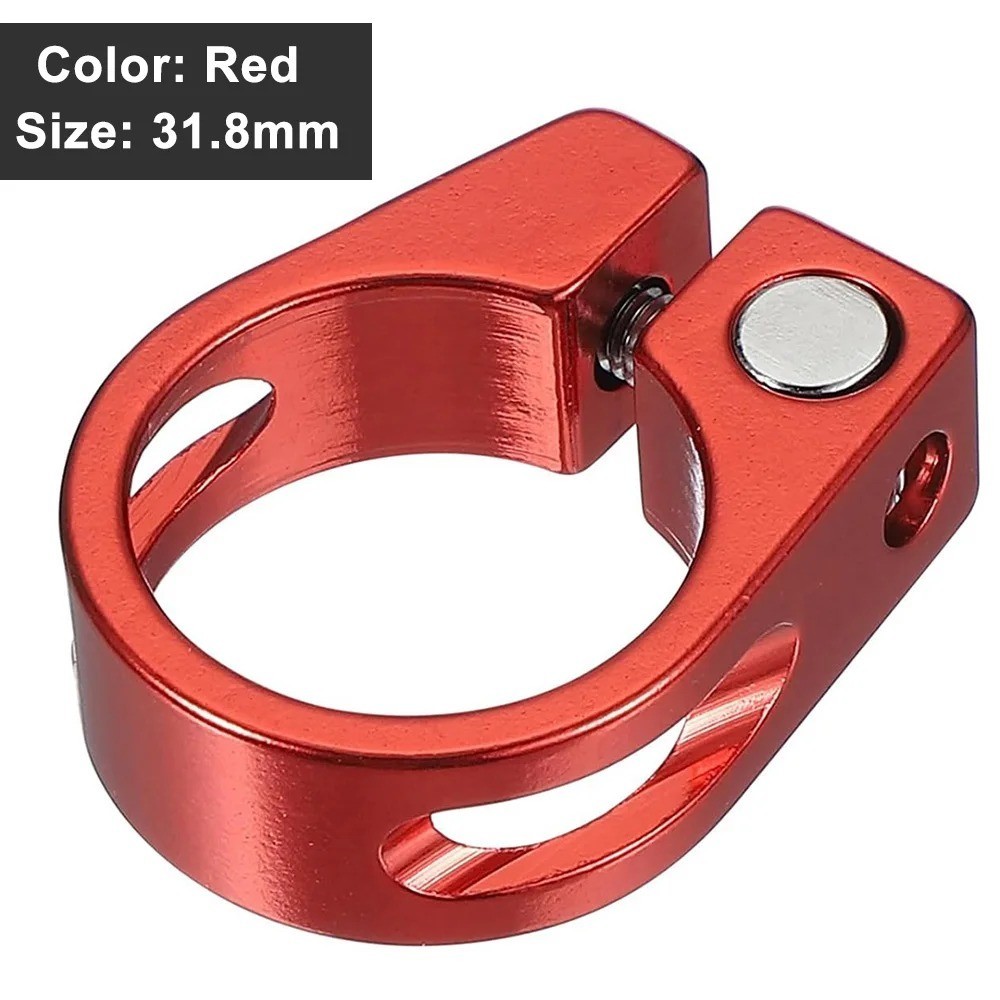 Bike Seat Post Clamp Aluminum Alloy 28.6/31.8/34.9MM MTB Road Bicycle Clip