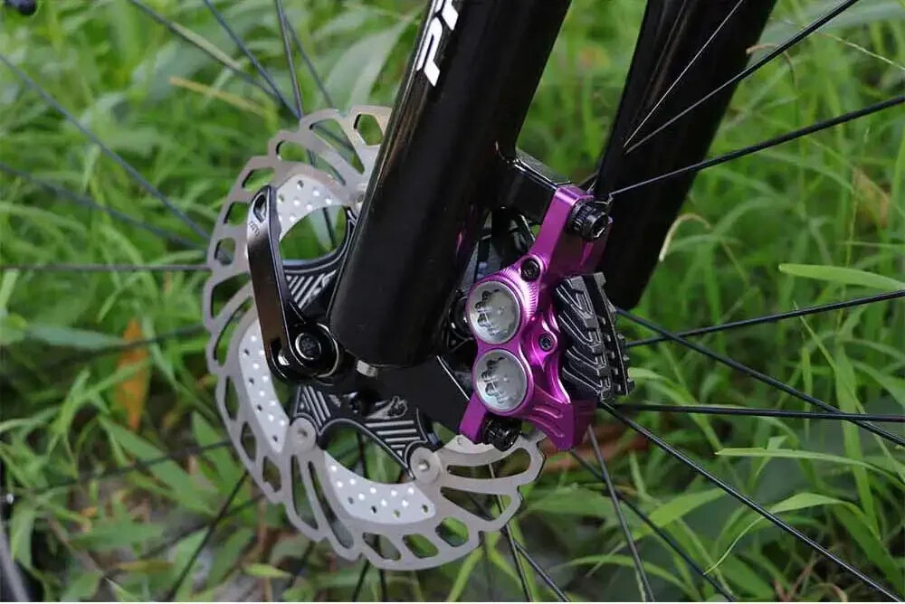 4 Piston Hydraulic Brake 800/1550mm Rear Internal Cable Routing Mtb Disc Brake