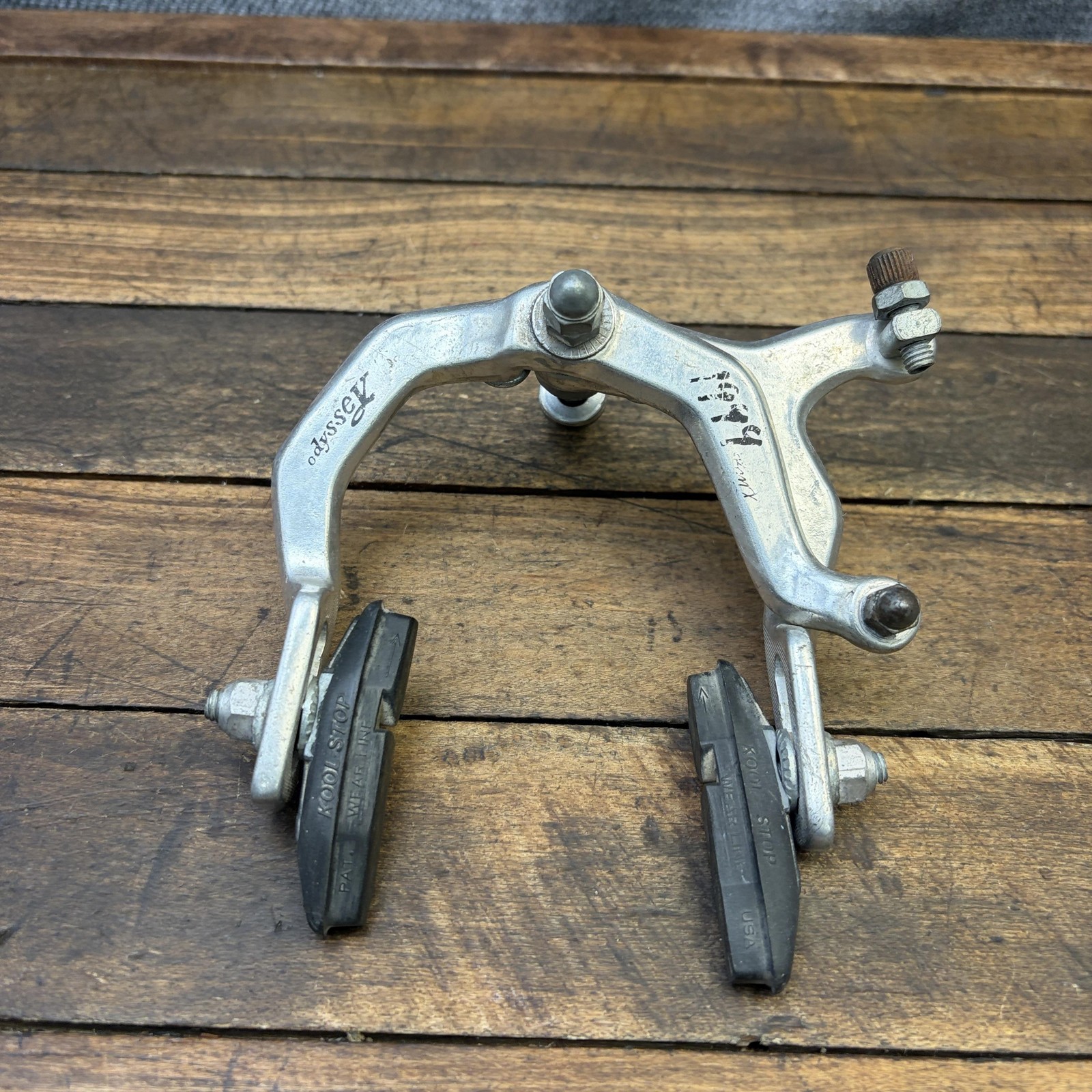 Vintage Odyssey 1999 BMX Caliper Brake 1985 Bear Stamp Silver Old School USA Bik