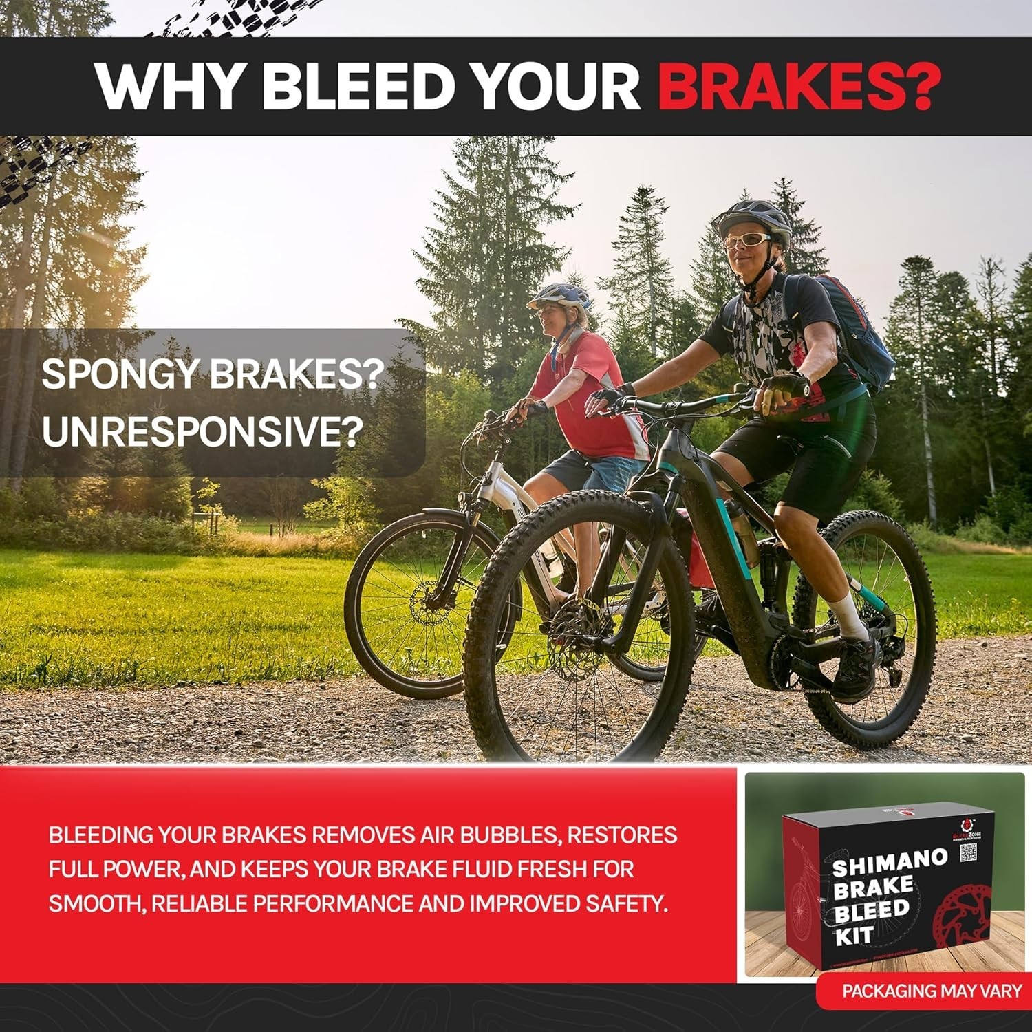Shimano Brake Bleed Kit with 60Ml Mineral Oil – Hydraulic Brake Bleed Kit for Sh