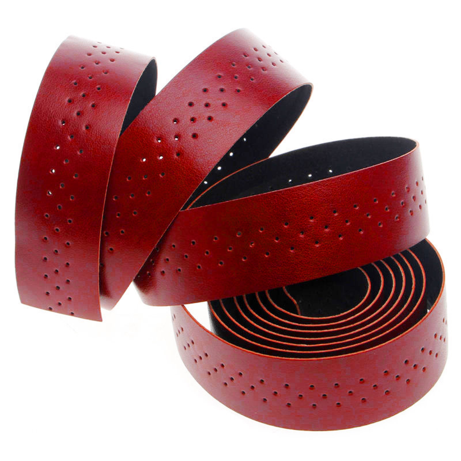 Self-Adhesive Leather Anti Slip Handlebar Tape Bar Grip Wrap Road Bike Bicycle;