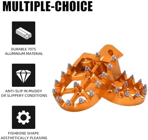 Dirt Bike Foot Pegs for Tutti Soleil01,CNC 7075 Aluminum FootPegs Rest Pedal for