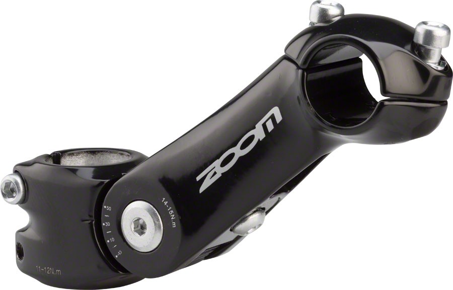 Zoom TDS-C297 Stem 10.000mm Stem Length 31.8mm Bar Clamp 28.6mm Clamp Dia Black