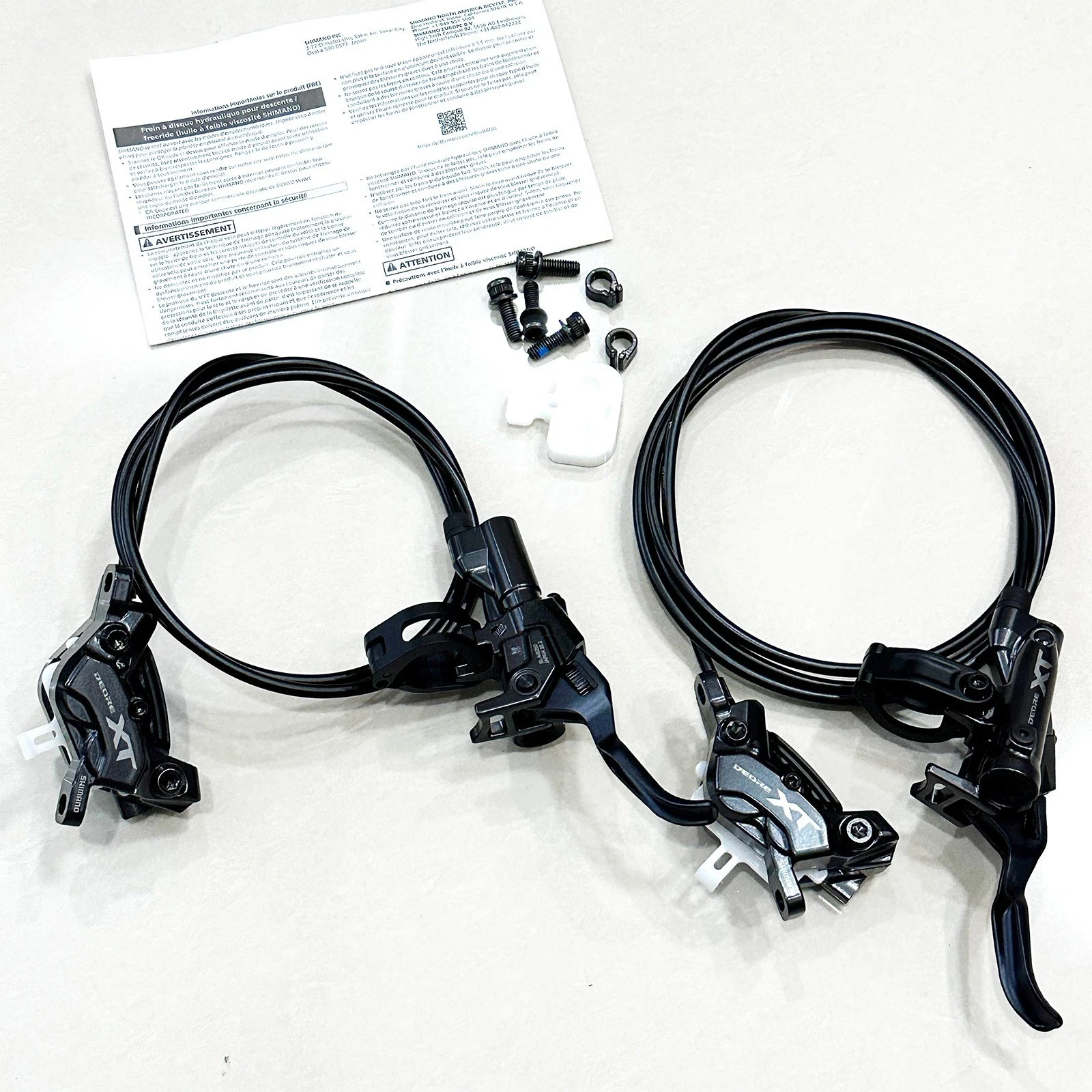 Shimano XT BL-M8200 BR-M8220 Hydraulic Disc Brake Set 4-Piston Caliper MTB Bike
