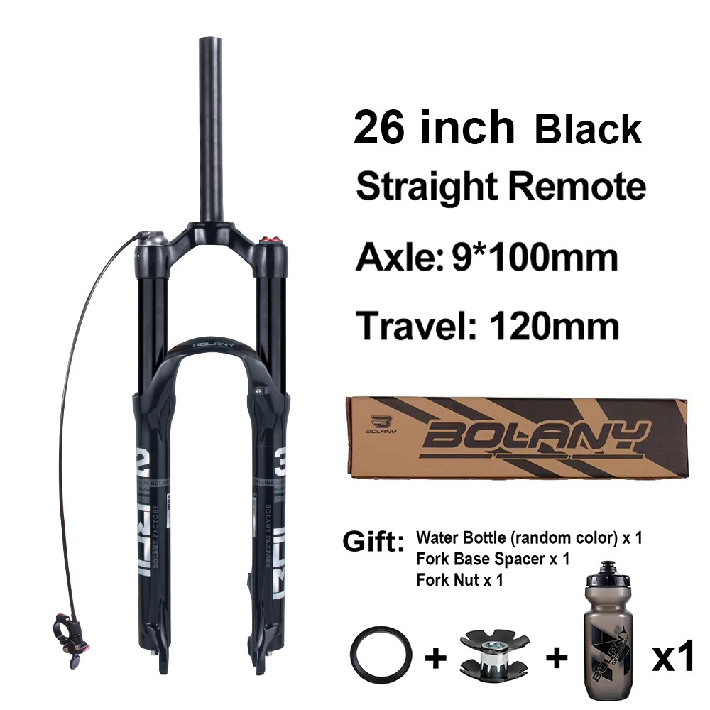 26/27.5/29Inch Mountain Bike Air Supension Frok 120mm Air and Oil Remote QR Fork