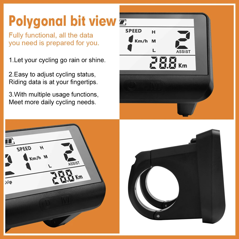 E-Bike LCD Display 760S UART Protocol for BBS01B BBS 02B BBSHD Mid Drive Motor