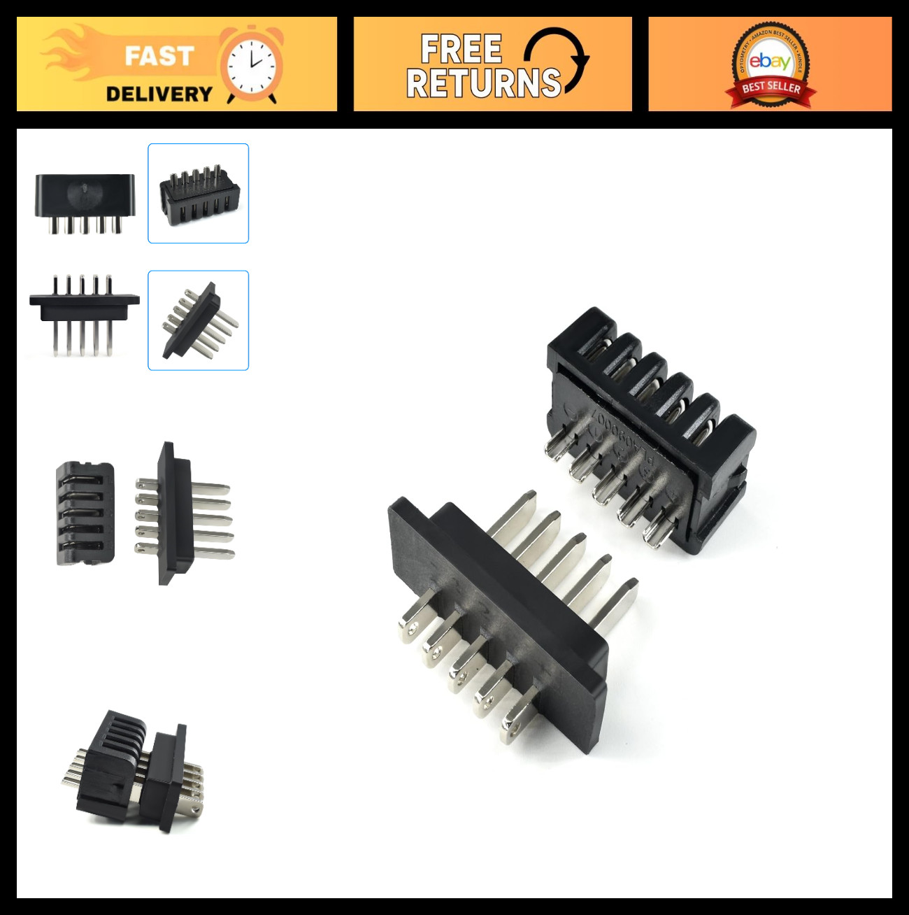 EBike Battery Connector Plug 4 Pins & 5 Pins – Male & Female Discharge Plug