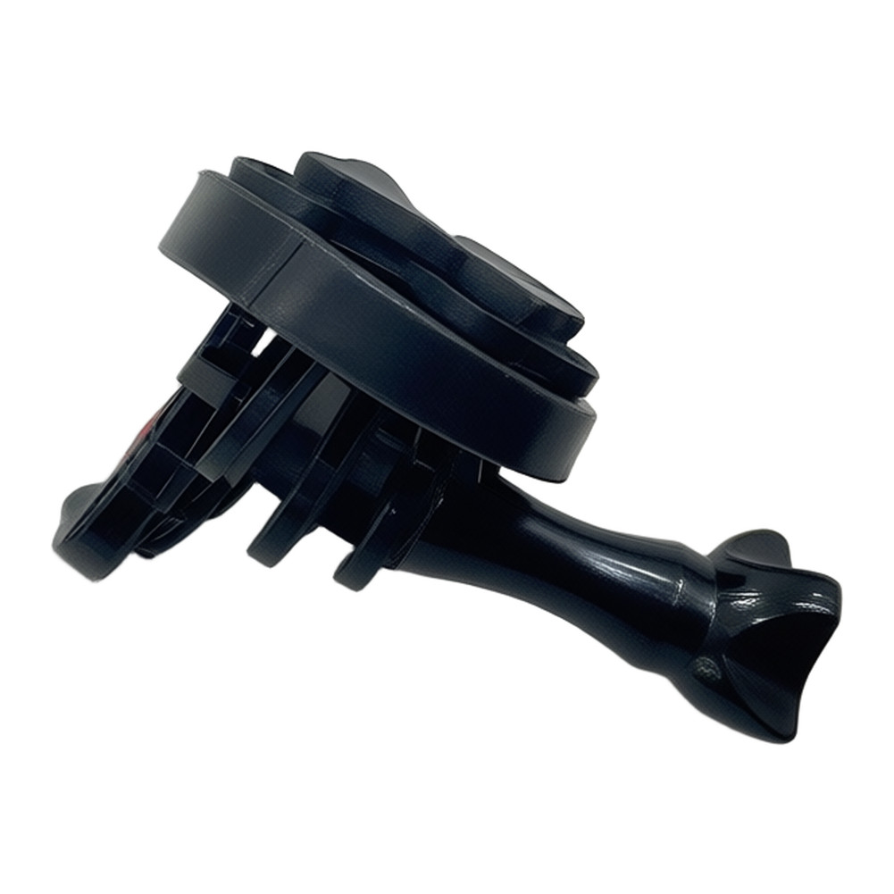 Lightweight Bike Computer Mount Adapter for Action Cam 50g Black Plastic