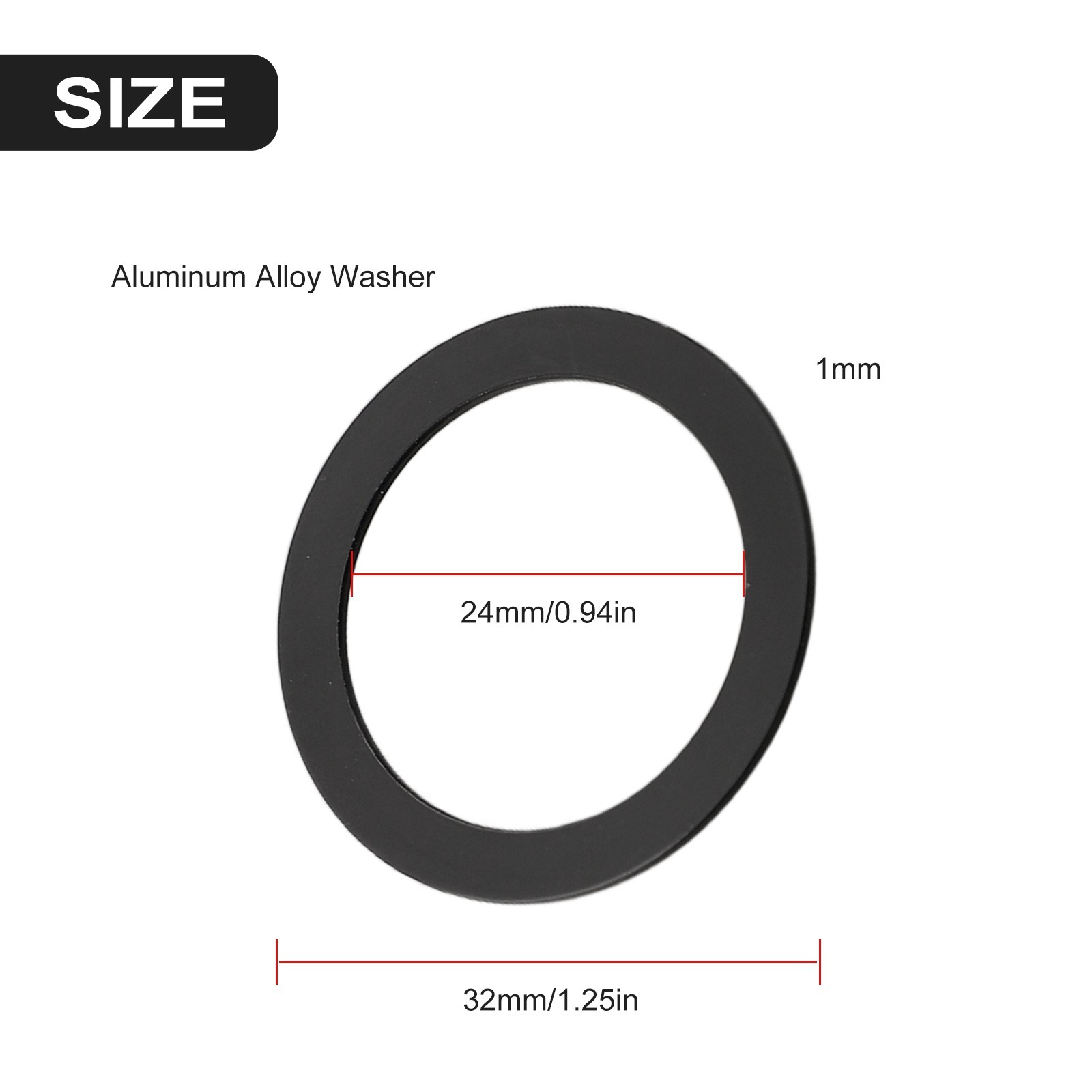 Washer Spacer Bicycle Adapter Aluminum Alloy Bottom Bracket Crank Chainring