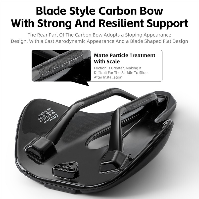 WEST BIKING PU Leather T700 Carbon Fiber Road Bike Saddle Bicycle Saddle Cushion