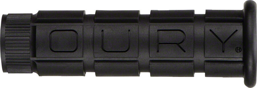 Oury Single Compound Handlebar Grips Black Flangeless No Lock 114mm