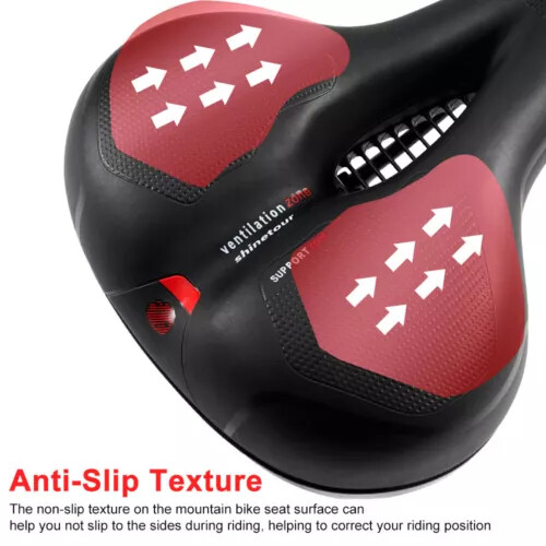 Extra Wide Big Bum Bike Bicycle Saddle Seat Gel Cushion Sporty Soft Comfort Pad