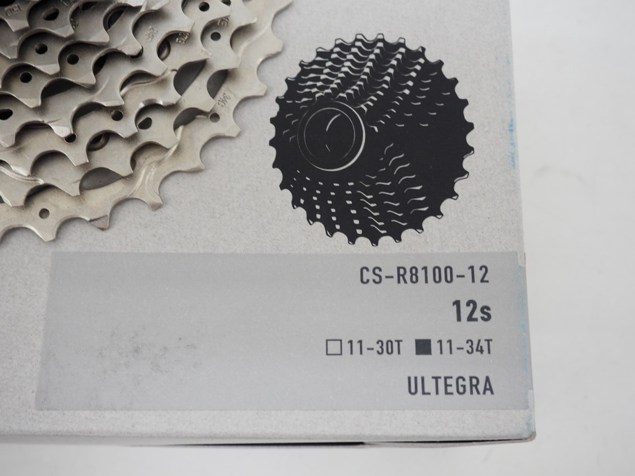 New! Shimano Ultegra CS-R8100-12 Road Bicycle Cassette 12 Speed 11-34T Silver