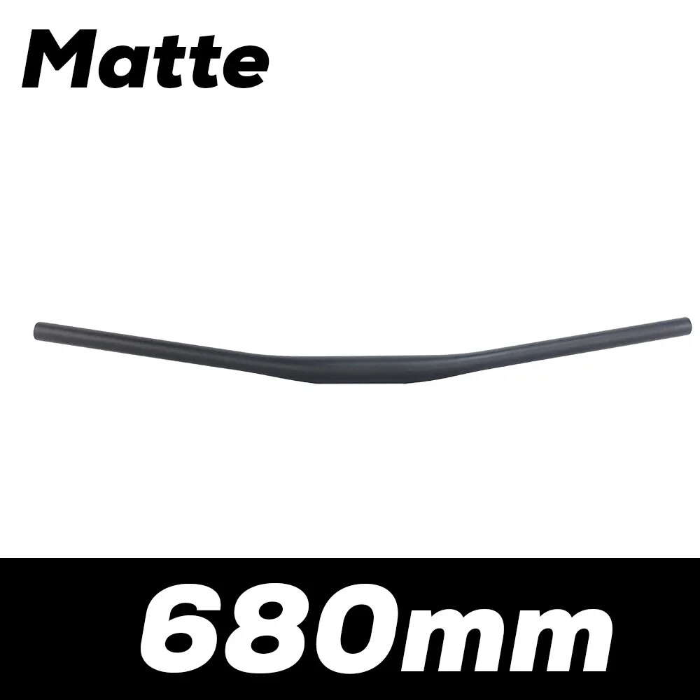 9 Degree Full Carbon Fiber XC Off-Road Racing Flat Handlebar Matte 580-740mm