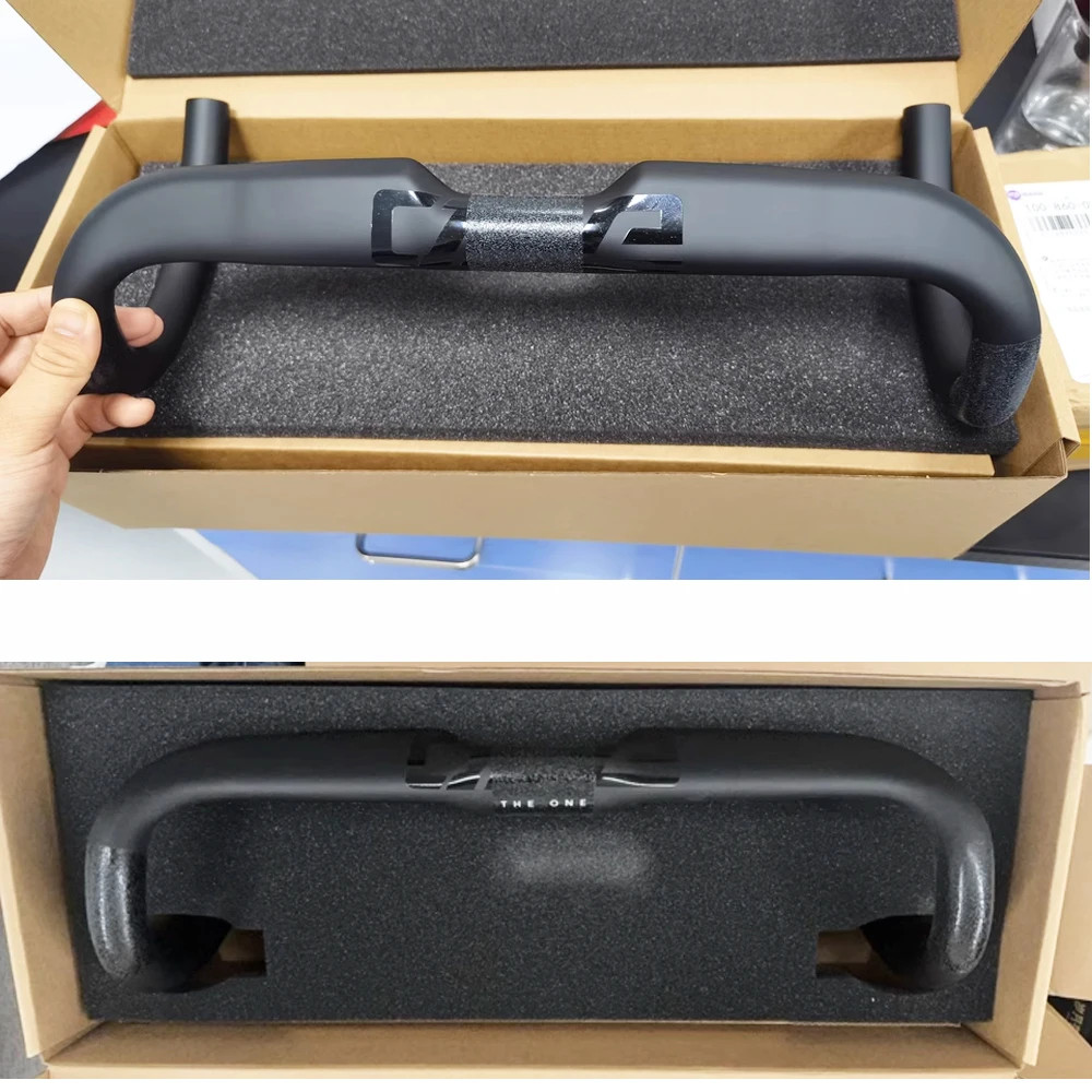 AERO Carbon Road Gravel Bicycle Handlebar 360mm 380mm 400mm 420mm Black Matt