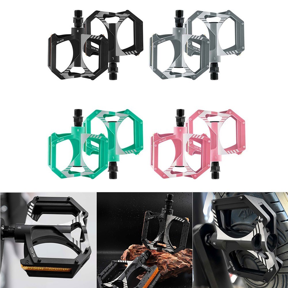 Reliable Nylon Bicycle Pedals with Double DU Bushing for Mountain Bikes
