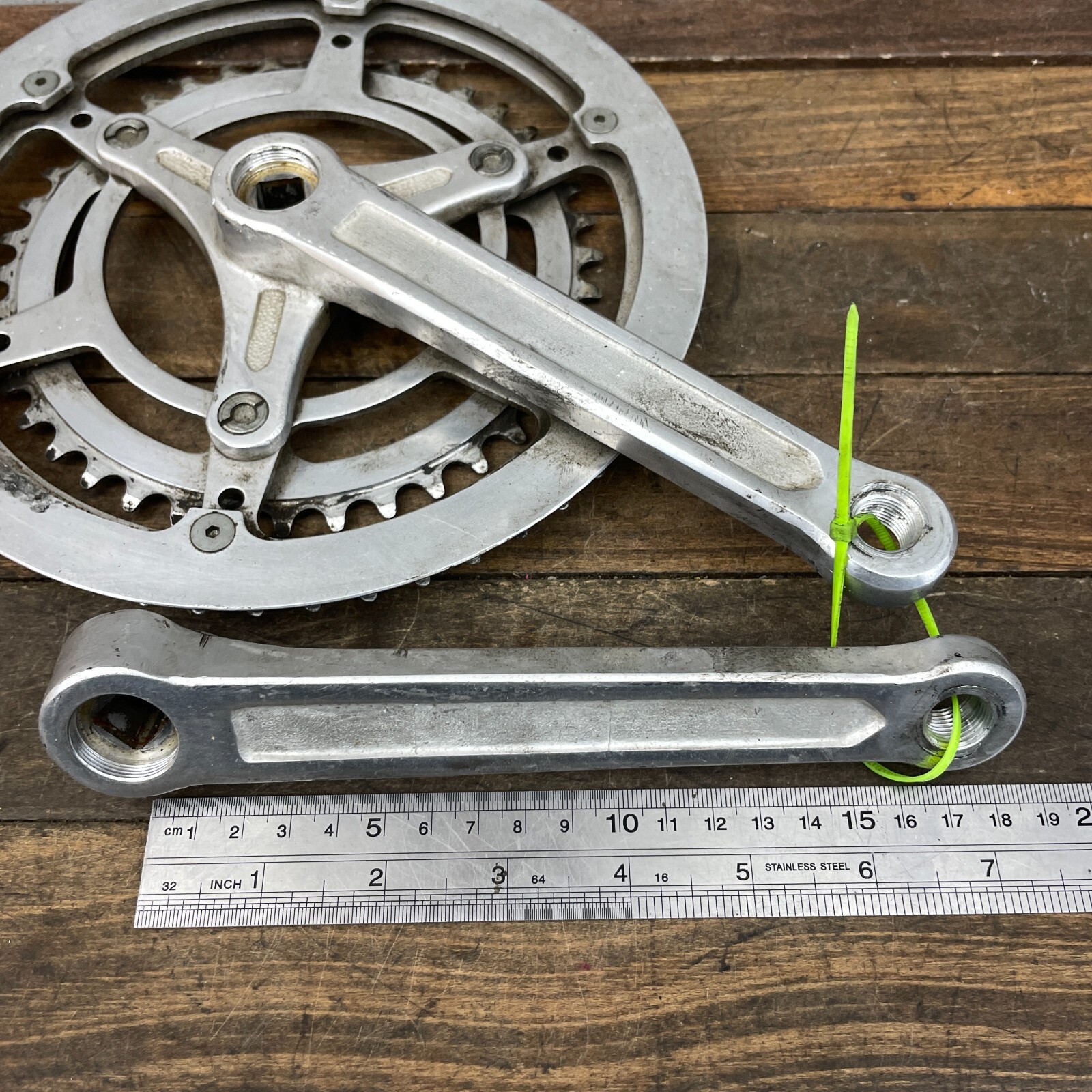 Vintage Nervar Crank Set 170 mm Double France BSA Schwinn Sports Tourer English