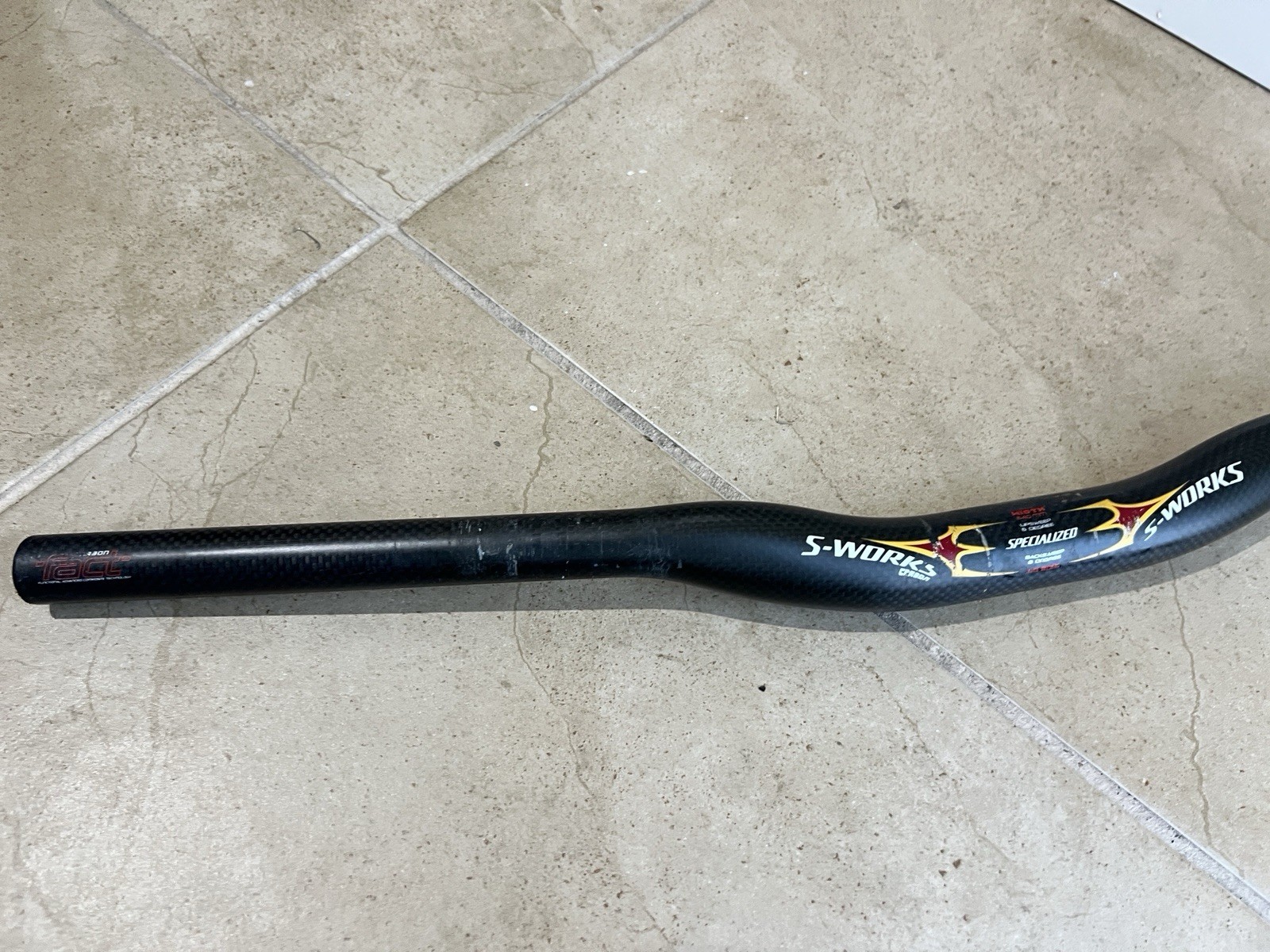 Specialized S-Works Carbon Lo Rise Handlebar 640mm wide 31.8mm clamp MTB