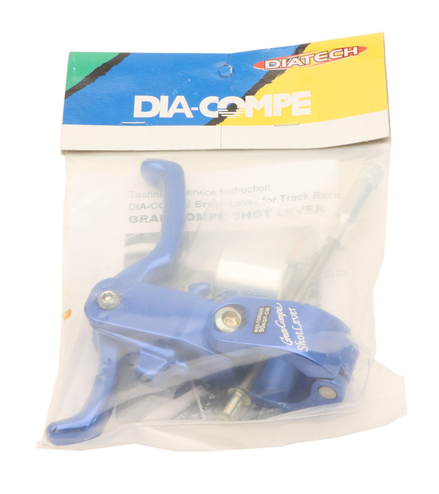 Dia-Compe Gran Compe Shot Lever 25.4mm & 22.2mm Clamp Blue Dual Pull NEW NOS