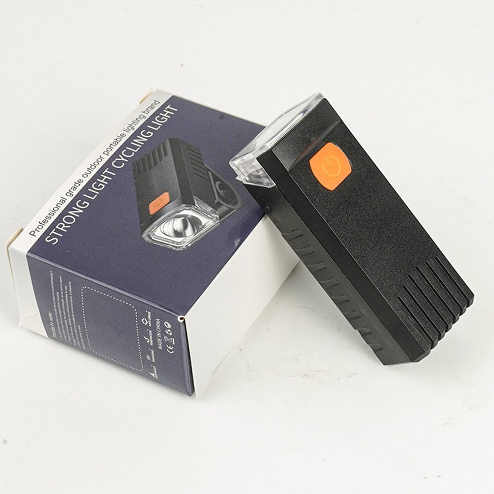Waterproof Rechargeable Front Light for Bicycle 38g Black Compact Size